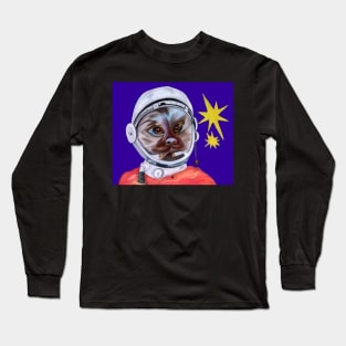 Monkey (Pygmy Marmoset) in the Space Long Sleeve T-Shirt